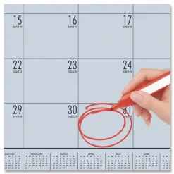 House of Doolittle EcoTones 22 in. x 17 in. 12-Month (Jan-Dec) 2026 Recycled Monthly Desk Pad Calendar - Ocean Blue/Black