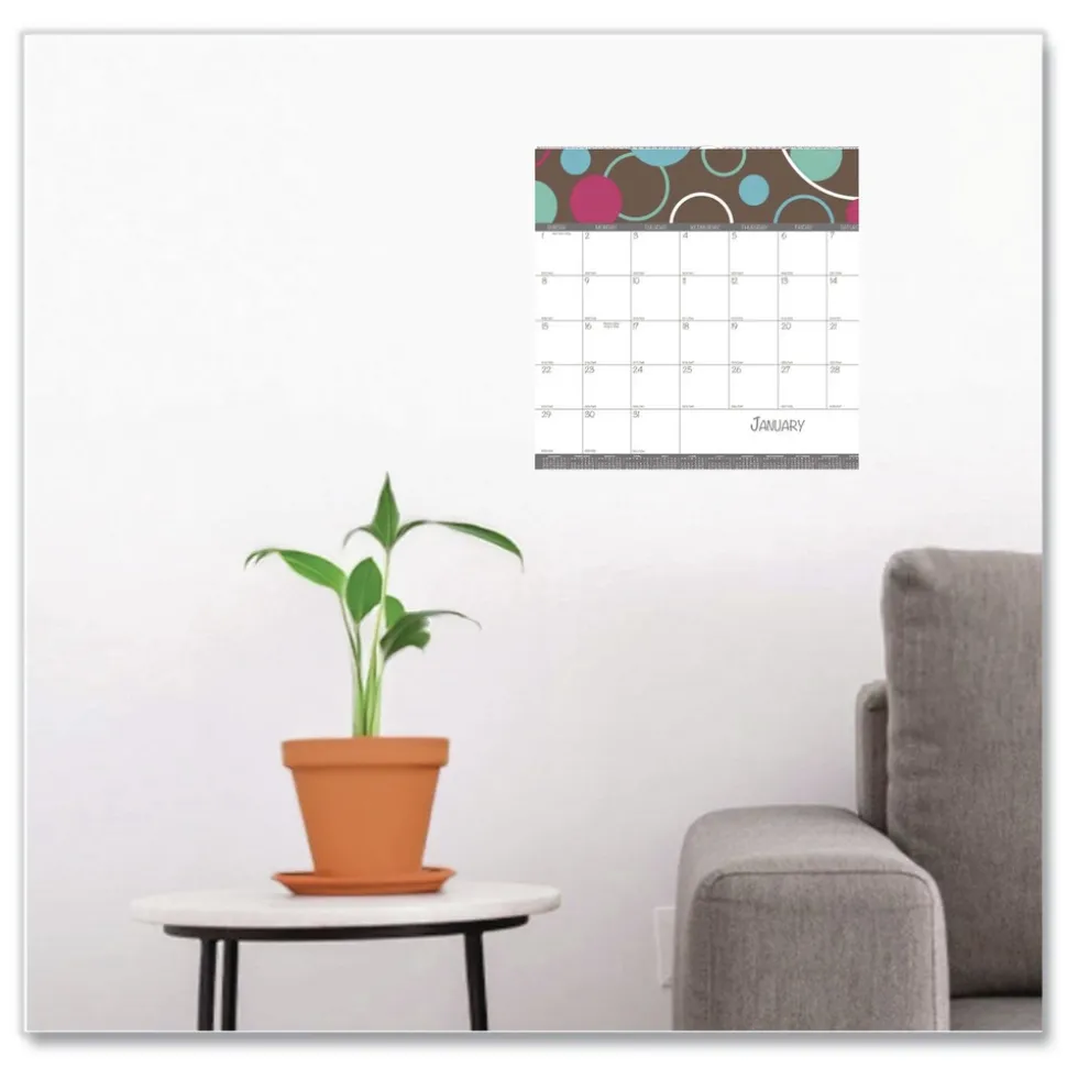 House of Doolittle 12-Month (Jan to Dec): 2026 12 in. x 12 in. Recycled Bubbleluxe Wall Calendar - White/Multicolor Sheets