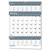 House of Doolittle 14-Month: Dec 2025 to Jan 2027 15.5 in. x 22 in. Bar Harbor Recycled Wirebound 3-Months-Per-Page Wall Calendar - White/Blue/Gray