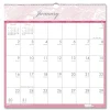 House of Doolittle 12-Month (Jan-Dec): 2026 12 in. x 12 in. Breast Cancer Awareness Artwork Recycled Monthly Wall Calendar - White/Pink/Gray Sheets