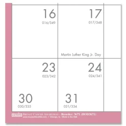 House of Doolittle 12-Month (Jan-Dec): 2026 12 in. x 12 in. Breast Cancer Awareness Artwork Recycled Monthly Wall Calendar - White/Pink/Gray Sheets