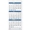House of Doolittle 14-Month: June 2025 to July 2026 8 in. x 17 in. Academic Year Recycled Three-Month Format Wall Calendar - White Sheets