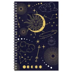 House of Doolittle Recycled Non-Dated Monthly/Weekly Celestial Planner - Blue/Gold Cover