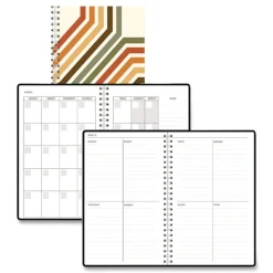 House of Doolittle Recycled Non-Dated Monthly/Weekly 70-fts Stripes Planner - Multicolor Cover