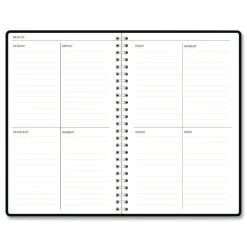 House of Doolittle Recycled Non-Dated Monthly/Weekly Abstract Faces Planner - Black/White Cover