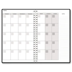 House of Doolittle Recycled Non-Dated Monthly/Weekly Abstract Faces Planner - Black/White Cover