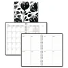 House of Doolittle Recycled Non-Dated Monthly/Weekly Black and White Floral Planner - Black/White Cover
