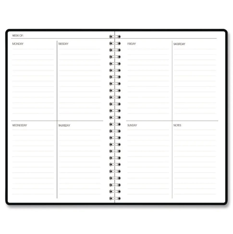 House of Doolittle Recycled Non-Dated Monthly/Weekly Crystals Planner - Blue/Pink/White Cover