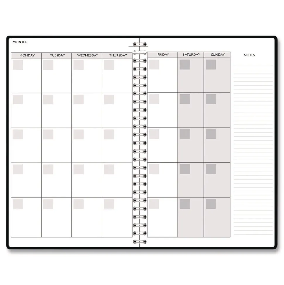 House of Doolittle Recycled Non-Dated Monthly/Weekly Crystals Planner - Blue/Pink/White Cover