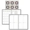 House of Doolittle Recycled Non-Dated Monthly/Weekly Flower Tiles Planner - Tan/Black/White Cover