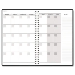 House of Doolittle Recycled Non-Dated Monthly/Weekly Flower Tiles Planner - Tan/Black/White Cover