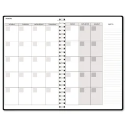 House of Doolittle Recycled Non-Dated Monthly/Weekly Cherry Blossoms Planner - Black/White Cover