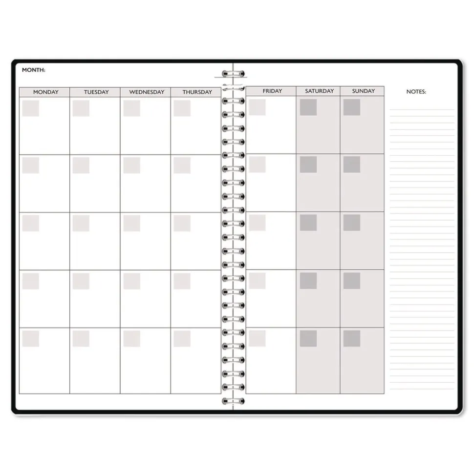 House of Doolittle Recycled Non-Dated Monthly/Weekly Gold and Smoke Planner - Multicolor Cover