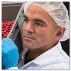 Howard Leight by Honeywell TrustFit Trak 29 dB NRR Detectable Reusable Corded Foam Earplugs - One Size Fits Most Blue (1000/Carton)