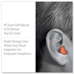 Howard Leight by Honeywell X-TREME 32 dB Uncorded Disposable Earplugs - One Size Fits Most Orange (2000/Carton)