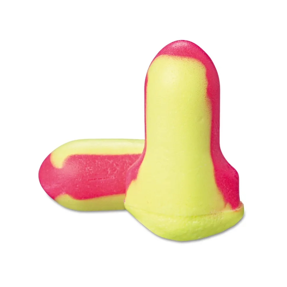 Howard Leight by Honeywell LL-1-D Laser Lite Single-Use Cordless Earplugs - Magenta/Yellow (500 Pairs/Box)