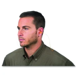 Howard Leight by Honeywell 28 dB NRR TrustFit Pod Corded Reusable Foam Earplugs - One Size Fits Most, Orange (1000/Carton)