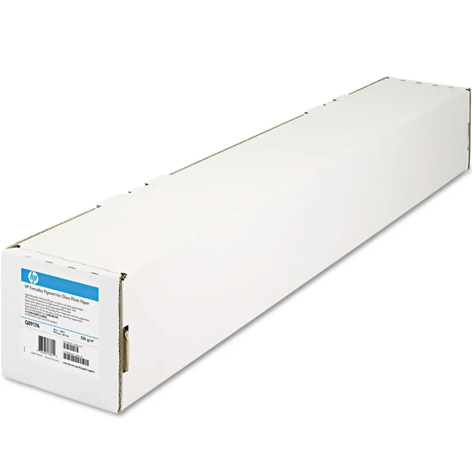 HP 36 in. x 100 ft. 9.1 millimeter Everyday Pigment Ink Photo Paper Roll - Glossy White (1-Roll)
