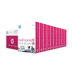 HP Papers MultiPurpose20 8.5 in. x 11 in. Paper - 96 Bright White (500 Sheets/Ream, 10 Reams/Carton)