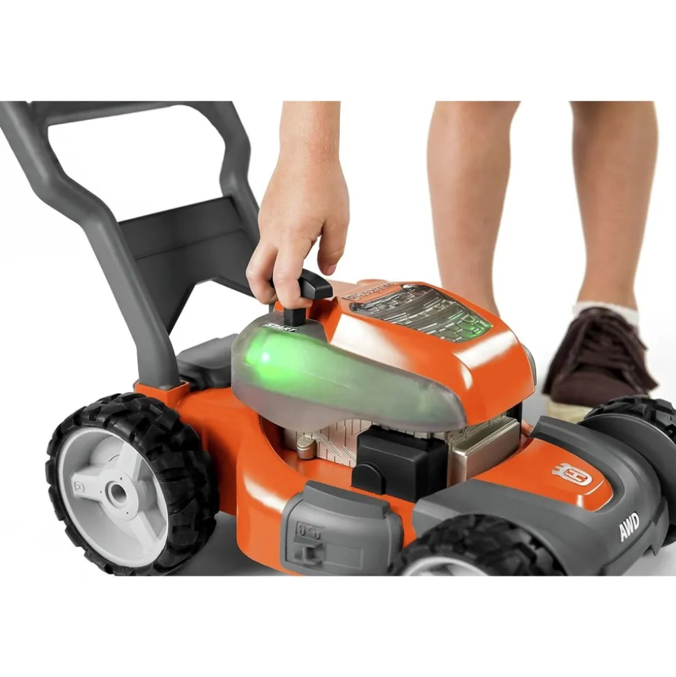 Husqvarna Toddler Toy Lawn Mower with Realistic Sounds and Light-Up Engine for Ages 2 and Up