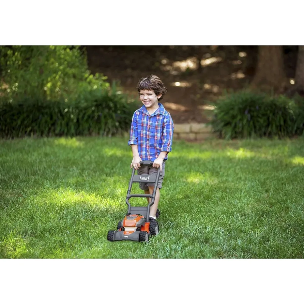 Husqvarna Toddler Toy Lawn Mower with Realistic Sounds and Light-Up Engine for Ages 2 and Up
