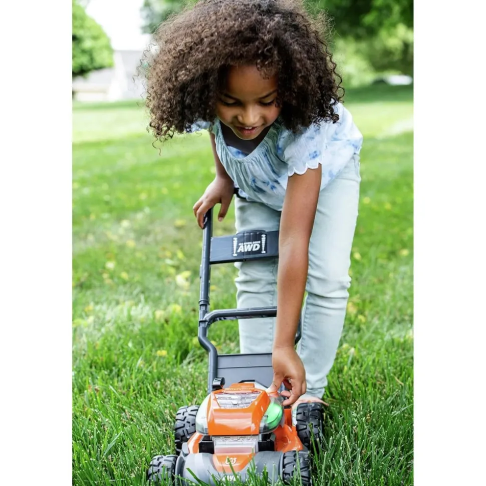 Husqvarna Toddler Toy Lawn Mower with Realistic Sounds and Light-Up Engine for Ages 2 and Up