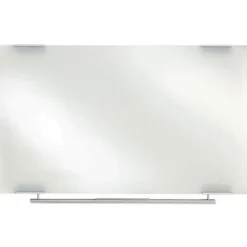 Iceberg Clarity 72 in. x 36 in. Glass Dry Erase Board with Aluminum Trim - White Surface