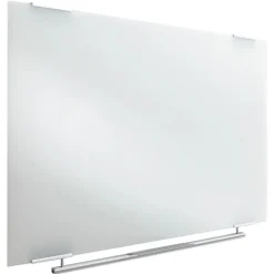 Iceberg Clarity 72 in. x 36 in. Glass Dry Erase Board with Aluminum Trim - White Surface