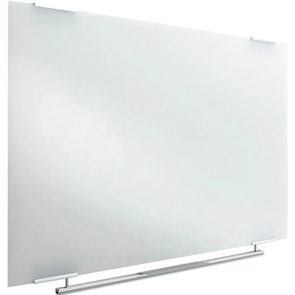 Iceberg Clarity 72 in. x 36 in. Glass Dry Erase Board with Aluminum Trim - White Surface