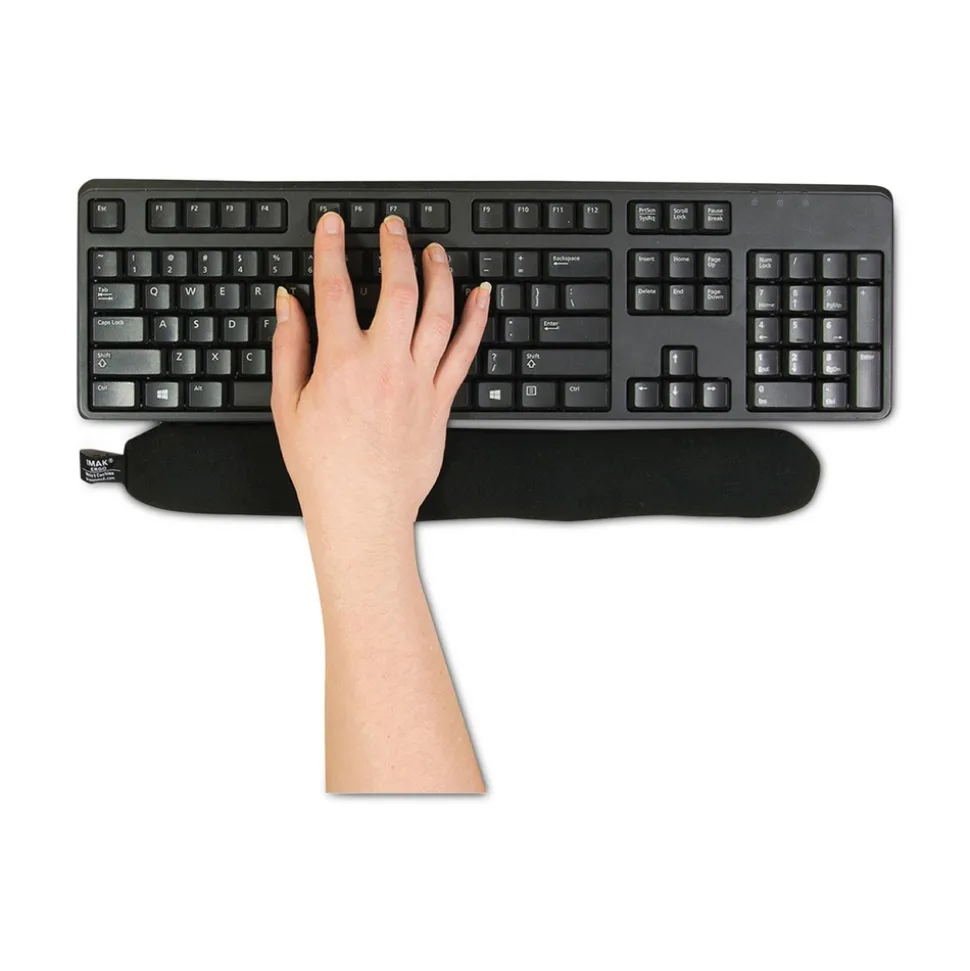 IMAK Ergo 17.75 in. x 3 in. Keyboard Wrist Cushion - Black