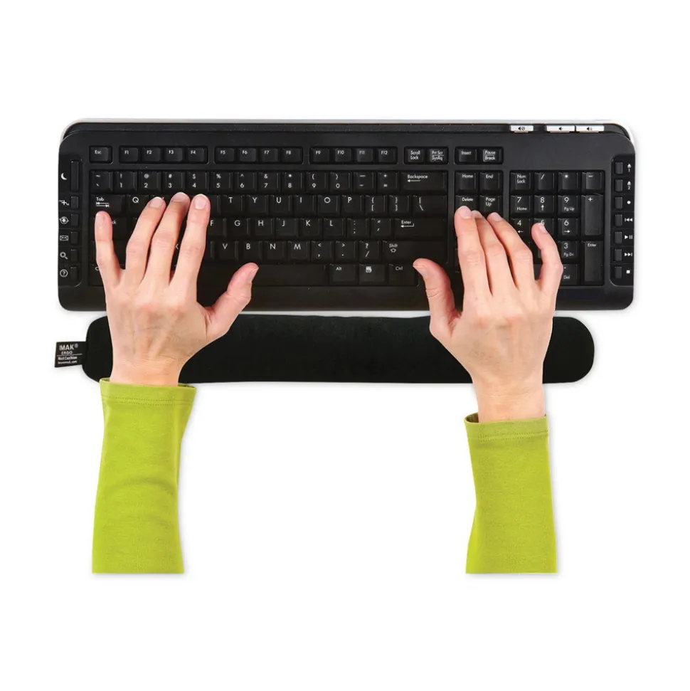 IMAK Ergo 17.75 in. x 3 in. Keyboard Wrist Cushion - Black