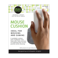 IMAK Ergo 5.75 in. x 3.75 in. Mouse Wrist Cushion - Gray