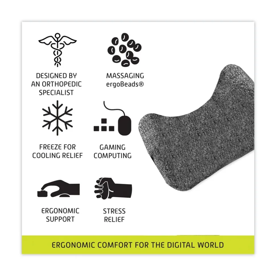 IMAK Ergo 5.75 in. x 3.75 in. Mouse Wrist Cushion - Gray