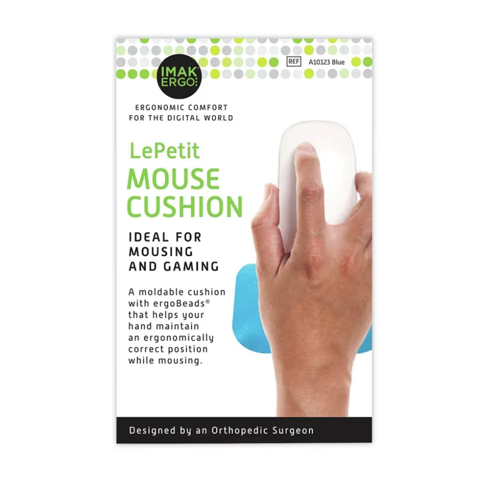 IMAK Ergo Le Petit 4.25 in. x 2.5 in. Mouse Wrist Cushion - Teal