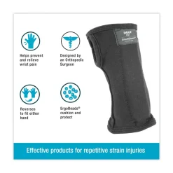 IMAK RSI SmartGlove Wrist Wrap Fits Hands Up to 3.75 in. Wide - Medium Black