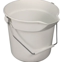 Impact 10.63 in. Diameter 10 quart Polypropylene Deluxe Heavy-Duty Bucket - Gray