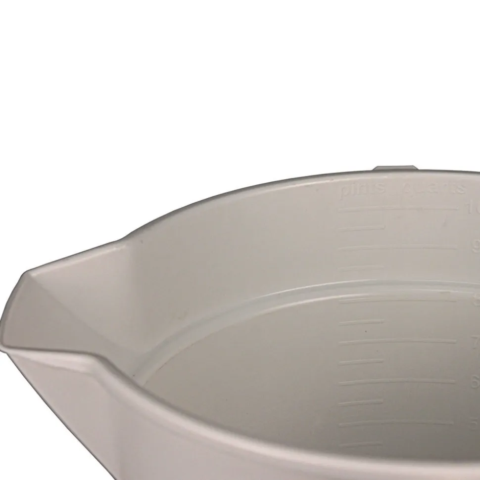 Impact 10.63 in. Diameter 10 quart Polypropylene Deluxe Heavy-Duty Bucket - Gray