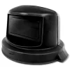 Impact 27 in. Diameter Domed Gator Lids Domed Lid for 44 Gallon - Black