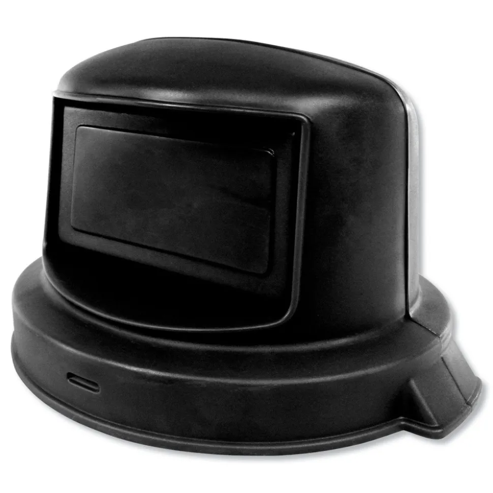 Impact 27 in. Diameter Domed Gator Lids Domed Lid for 44 Gallon - Black