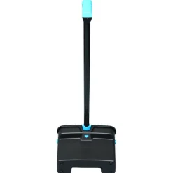 Impact 12.32 in. Wide 31.84 in. Aluminum Handle Plastic LobbyMaster Dust Pan - Blue/Black (6/Carton)