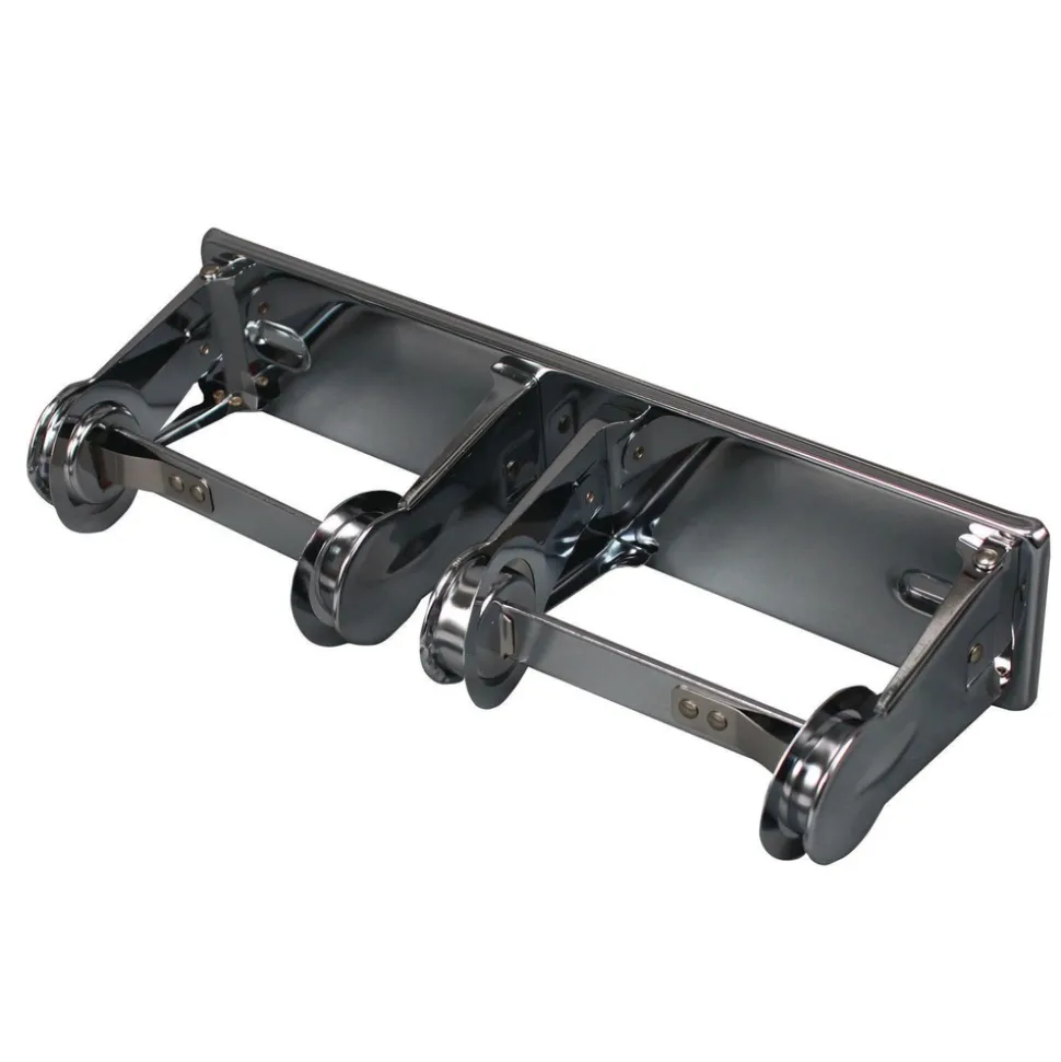 Impact 12.3 in. x 4.25 in. x 2.7 in. Double Roll Toilet Tissue Dispenser - Chrome (12/Carton)