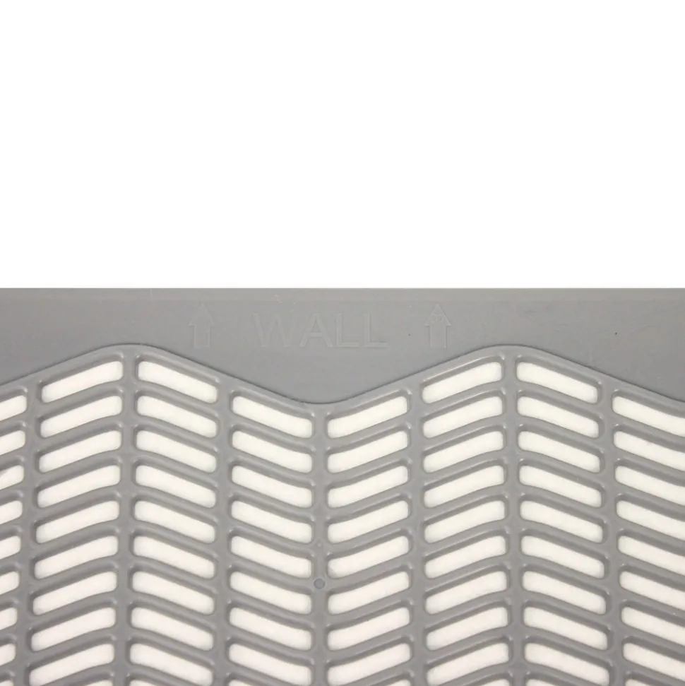 Impact 17.5 x 20.38 Nonslip Disposable Urinal Floor Mat - Orchard Zing Scent/Gray (6/Carton)