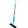 Impact Mopster 2.0 16.25 in. x 3.25 in. Blue Microfiber Head 57 in. Black Aluminum Handle Microfiber Bucketless Mop