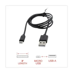 Innovera 3 ft. USB to Micro USB Cable - Black