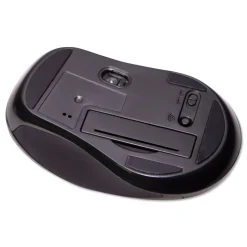 Innovera 2.4 GHz Frequency/26 ft Wireless Range Right Hand Use Mid-Size Wireless Optical Mouse with Micro USB - Black