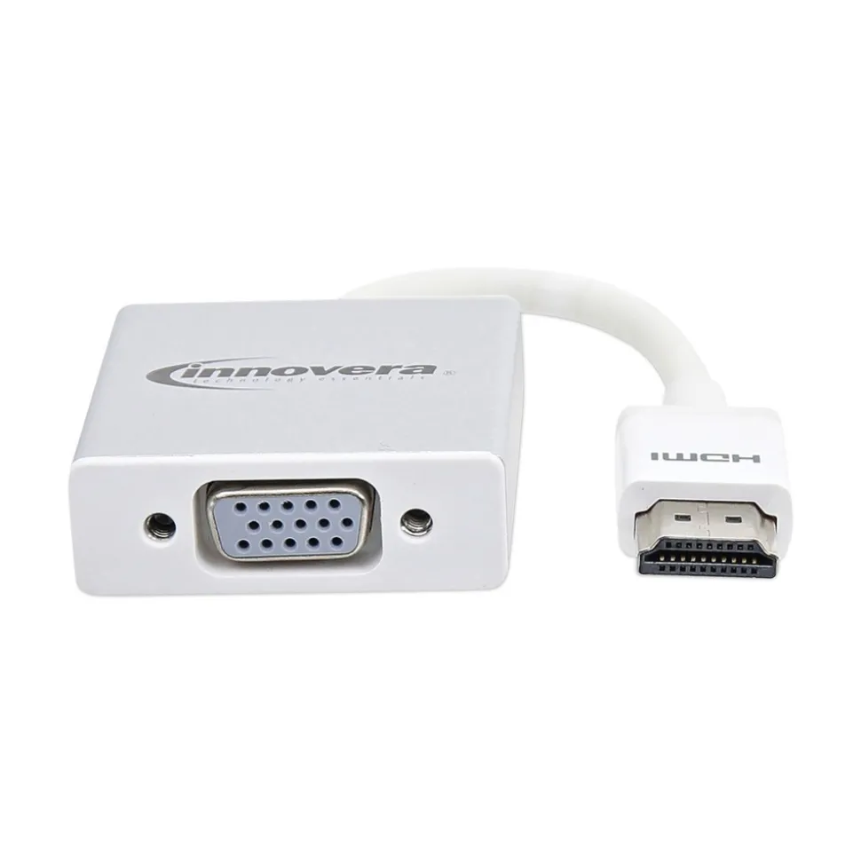 Innovera 6 in. HDMI to SVGA Adapter - White