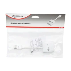 Innovera 6 in. HDMI to SVGA Adapter - White