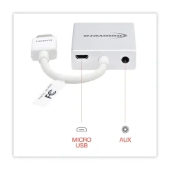 Innovera 6 in. HDMI to SVGA Adapter - White