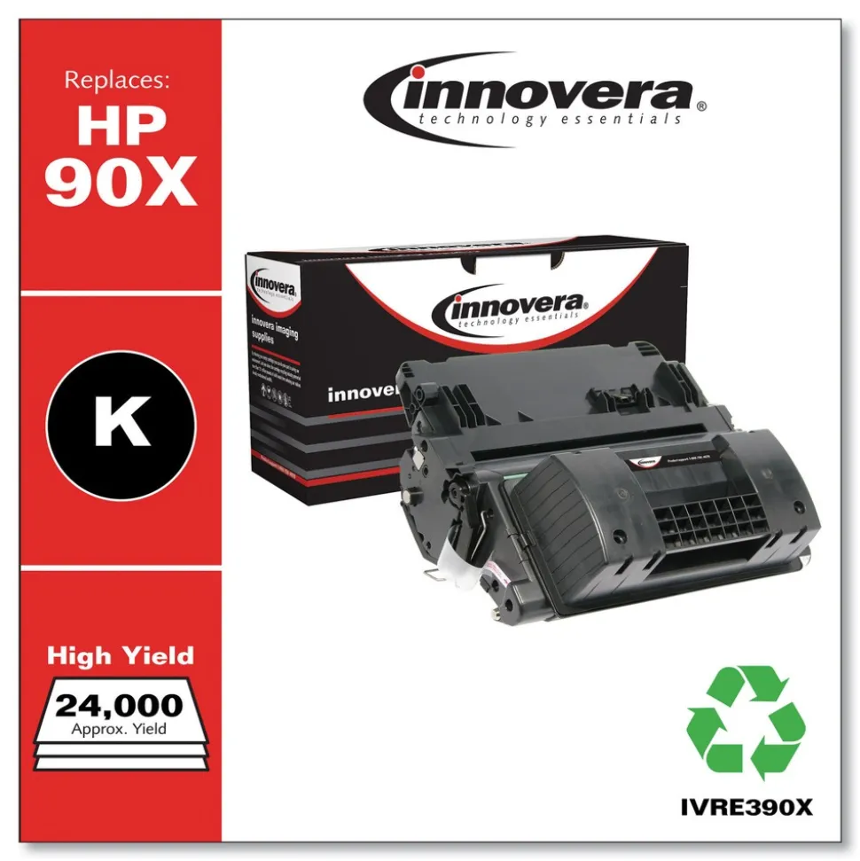 Innovera 24000 Page-Yield Remanufactured Black High-Yield Toner Replacement for 90X
