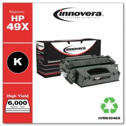 Innovera 6000 Page-Yield Remanufactured High-Yield Toner Replacement for 49X (Q5949X) - Black